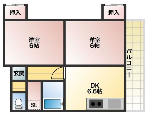 【間取り】 | ミネルヴァ内橋　★プライスホームなら仲介手数料が割引価格です★