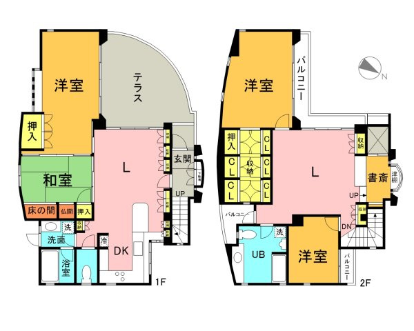 首里石嶺町中古戸建ての間取り