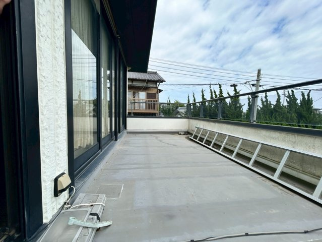 北今泉戸建てのバルコニー
