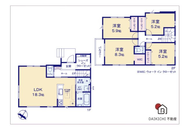 【間取り】 | KIP桶川市末広1期　ZutPLUS＋　新築戸建　全1棟　1号棟