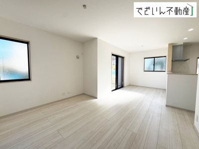 【居間・リビング】 | いろどりアイタウン上里町金久保  新築住宅 | 現地(2025年11月撮影)