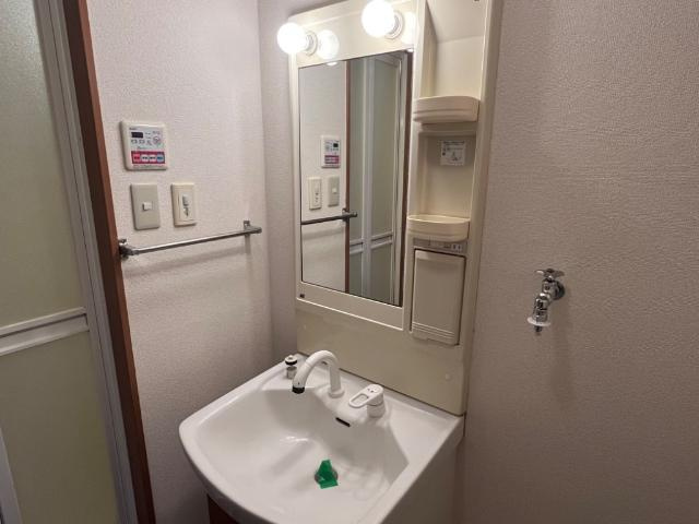 タイニーコートの洗面所|洗髪洗面化粧台