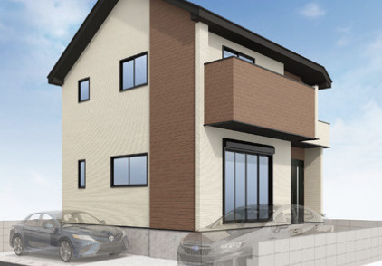 【外観パース】 | KIP桶川市上日出谷3期　ZutPLUS　新築戸建　全1棟　1号棟 | 1号棟