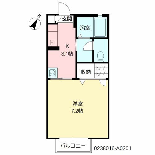 アヴァンツァーレ浦田の間取り