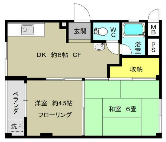 阿佐谷コーポラスの間取り