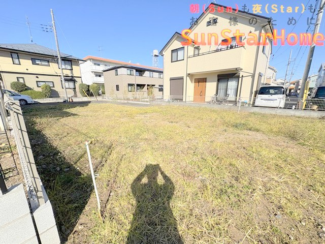 【サンスターホーム】立川市砂川町7丁目　建築条件なし売地　角地　40坪超えの外観