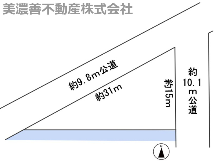 ６５５２０　瑞穂市牛牧土地の区画図