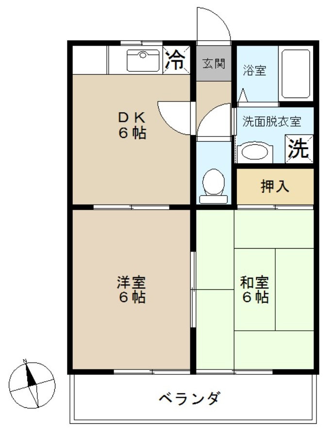さくらコーポⅠの間取り