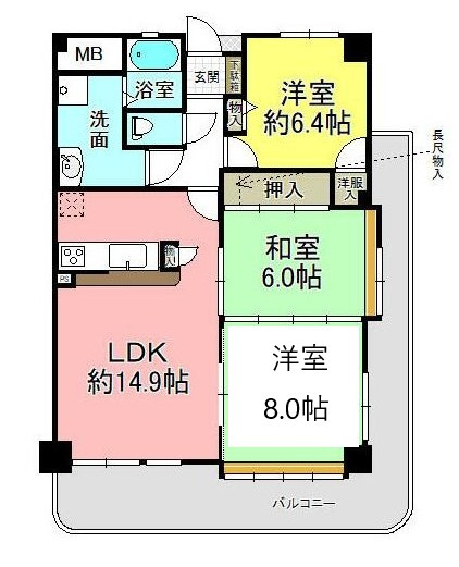 【間取り】 | ふぁみーゆ堺（五箇荘東小学校）