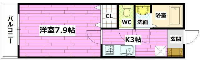 アレフガルド府中の間取り