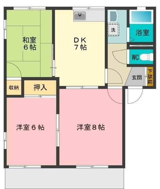 サンレイク陣屋の間取り