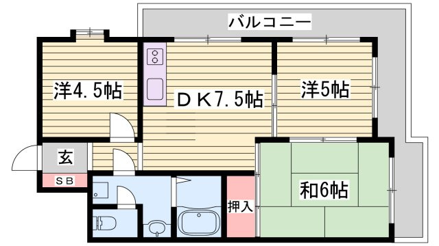 ヒルサイドテラス垂水の間取り