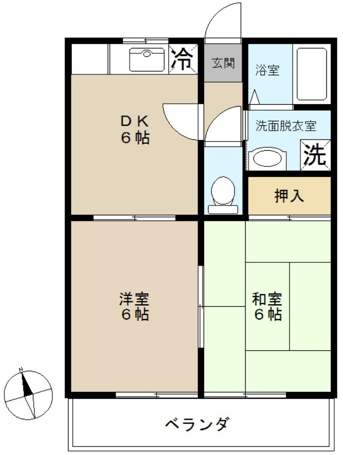 さくらコーポⅡの間取り