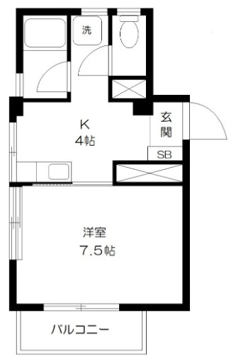 紅梅マンションの間取り