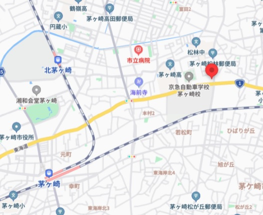 コモド湘南の地図