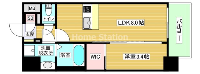 【間取り】 | エスリードレジデンス大阪福島シティスクエア