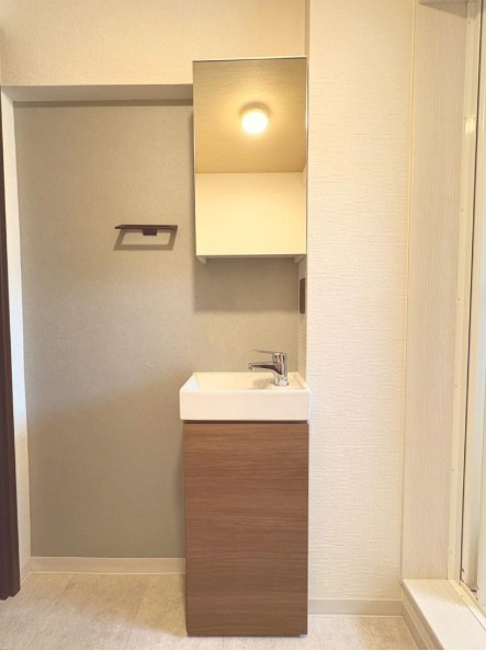 ハイム長岡A棟の独立洗面台