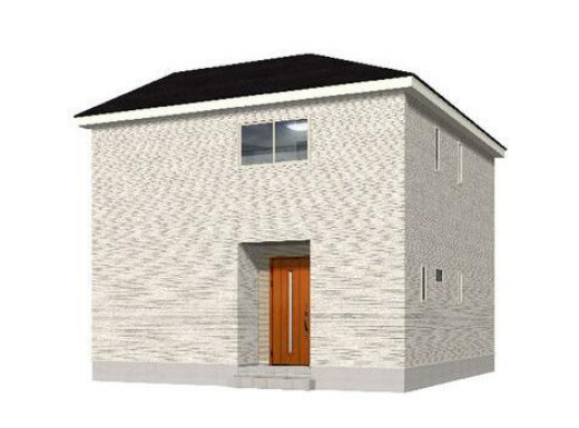 クレイドルガーデン八戸市諏訪 第3　1号棟の外観パース