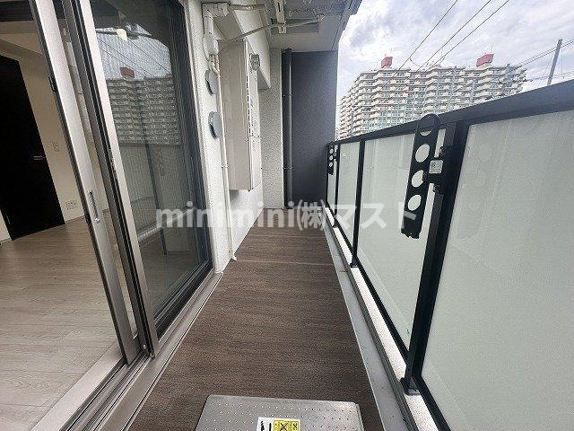 エステムコート北堀江Ⅱのバルコニー