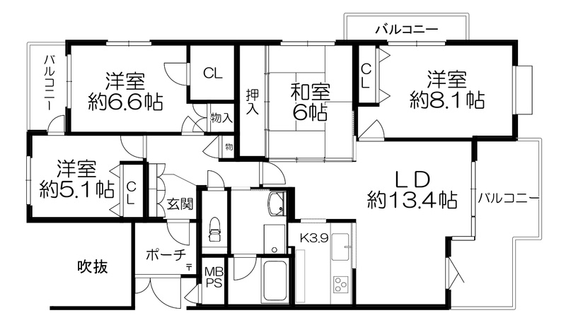 ハイマート舞子坂の間取り