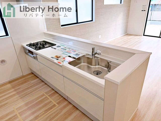 つくば市古来1期　新築戸建　1号棟のキッチン