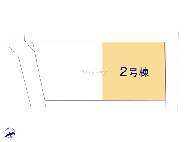 つくば市古来1期　新築戸建　2号棟の区画図
