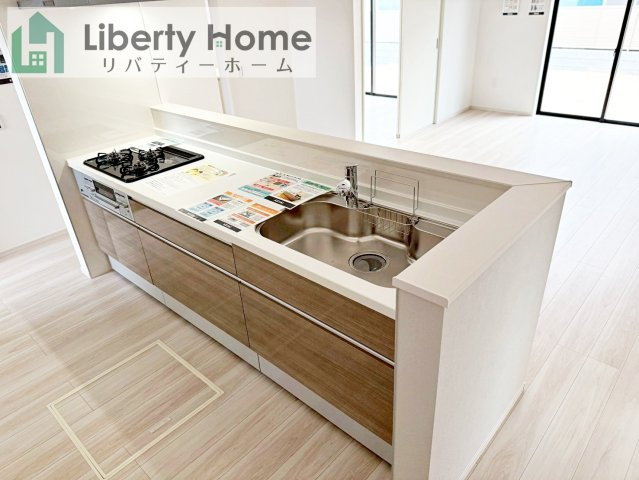 つくば市古来1期　新築戸建　2号棟のキッチン