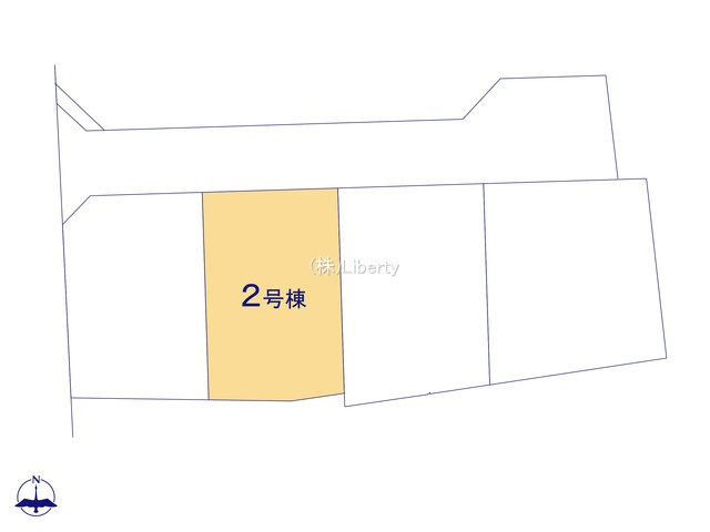 取手市井野24-1期　新築戸建　2号棟の区画図