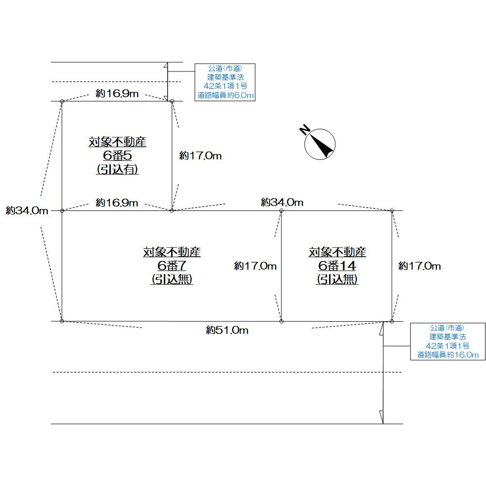 加東市南山土地の土地図|■建築条件無し：お好きなハウスメーカーで建築可■電気・都市ガス・公共上下水