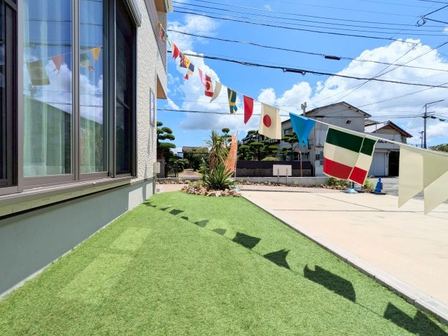 函南町間宮　新築戸建　全１棟の庭|現地写真