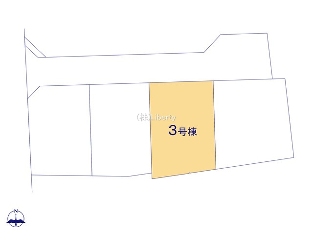 取手市井野24-1期　新築戸建　3号棟の区画図