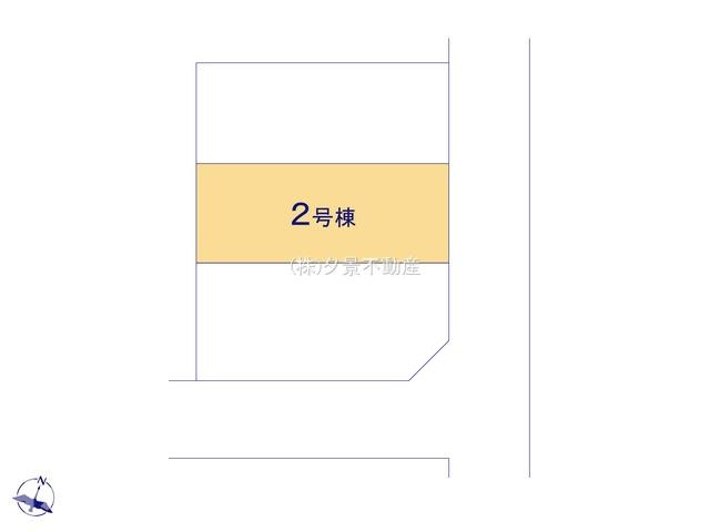 《仲介手数料無料》中央区本町東２丁目13-20(2号棟)新築一戸建てKEIAI GRACEの区画図