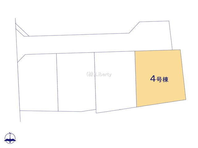 取手市井野24-1期　新築戸建　4号棟の区画図