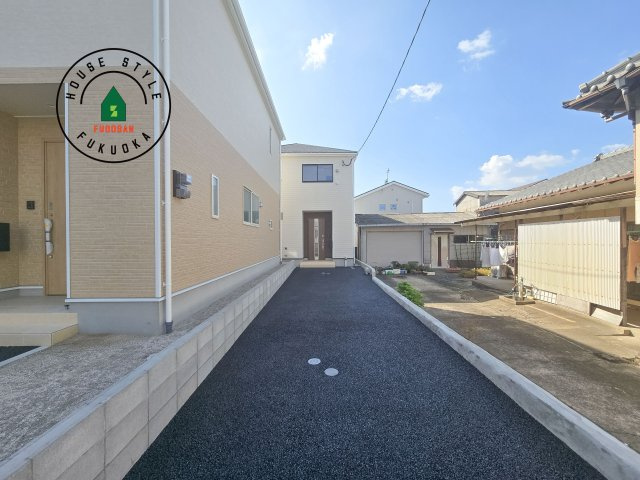 糟屋郡篠栗町田中1丁目第1-4棟（1号棟）の外観|デザイン性のある外観です。