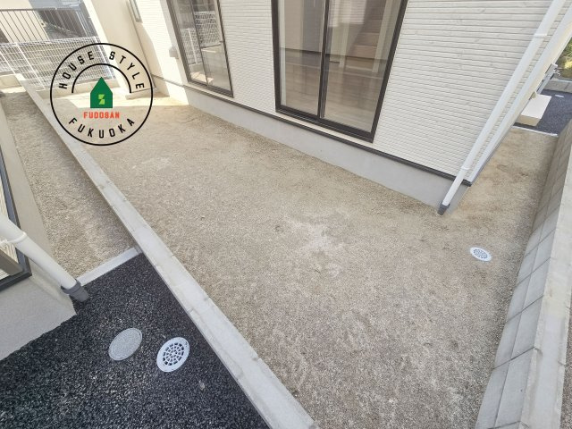 糟屋郡篠栗町田中1丁目第1-4棟（1号棟）の庭|お庭で自由な時間を過ごせます。