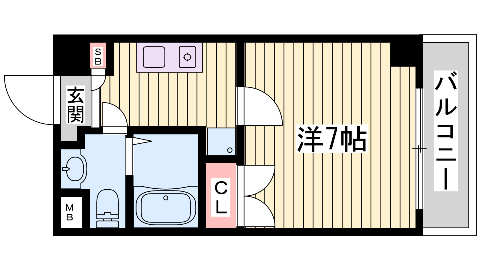 スカイヒル名谷の間取り