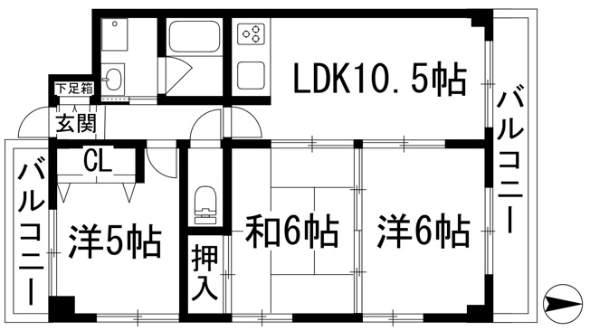 【間取り】 | ウィステリア宝塚