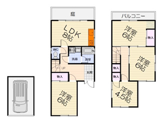 【間取り】 | 深阪6丁貸家
