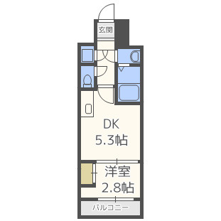 SERENiTE本町refletの間取り