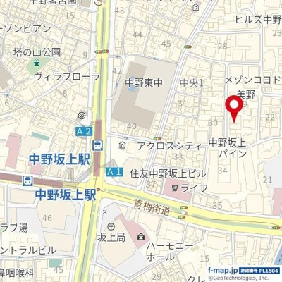【地図】 | プレール・ドゥーク中野坂上