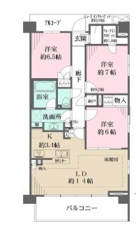 【間取り】 | ザ・パークハウス国分寺四季の森　Ⅰ棟