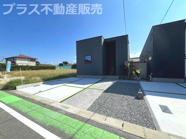 【外観】 | 福岡市西区太郎丸2丁目・平屋　1号棟（全3棟）【仲介手数料無料・0円】 | 完成しました。物件内部もご見学頂けます。プラス不動産販売にお任せ下さい。