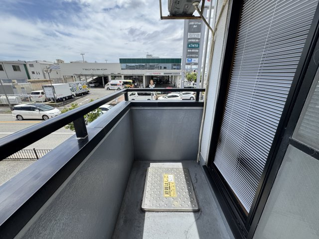 郷原マンションのバルコニー