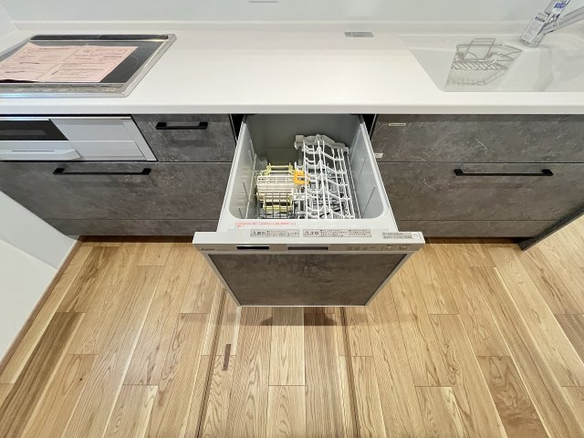 【キッチン】 | 福岡市西区太郎丸2丁目・平屋　2号棟（全3棟）【仲介手数料無料・0円】 | 現地写真。