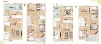 【間取り】 | 流山市西平井8期 | まずは資料だけ、というお客様は「資料をもらう（無料）」をタップ！
