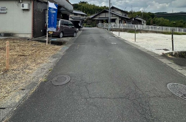 宇治田原町北堂山の前面道路含む現地写真