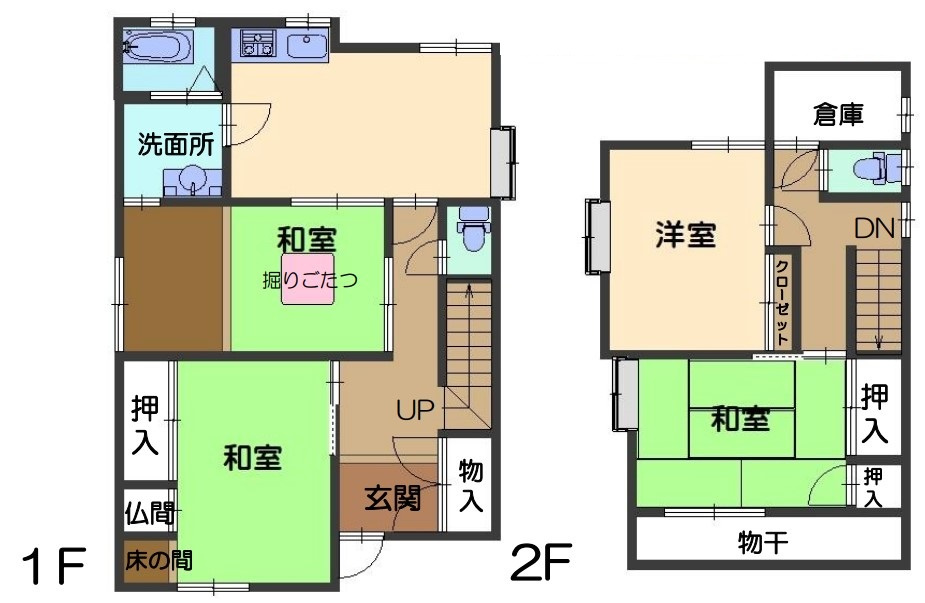 内原戸建の間取り