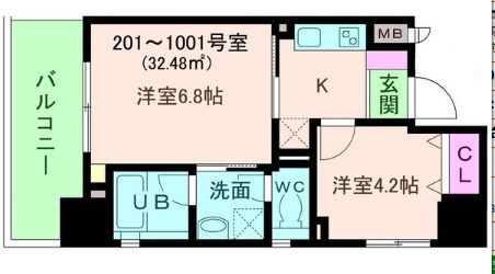 アモーレ本町 WESTの間取り