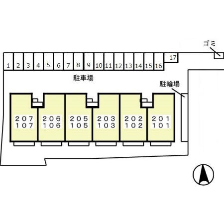 インペリアルヒルズの区画図