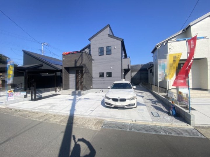 祝　成約済み　八王子市　下恩方町　新築戸建て　１期の外観|～仲介手数料無料☆八王子ひなた不動産～　八王子市下恩方町　新築戸建て